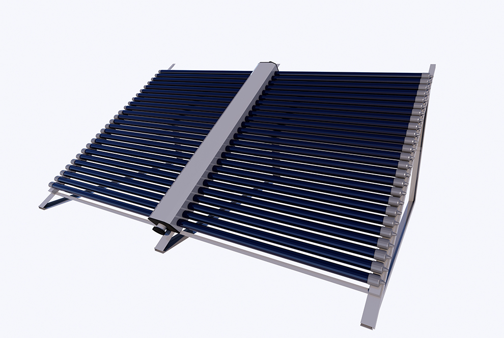 Quereinschub-Vakuumröhrenkollektor Quereinschub-Vakuumröhrenkollektor